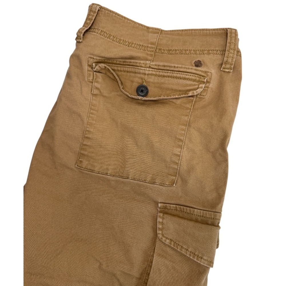 Lucky Brand Mens 38 Cargo Shorts Khaki Brown Saturday Stretch Pockets‎ Casual